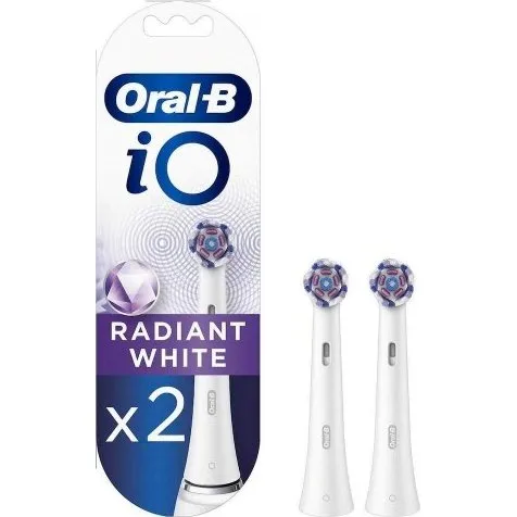 Oral‑B iO Radiant White børstehoveder 2 stk. (hvid)