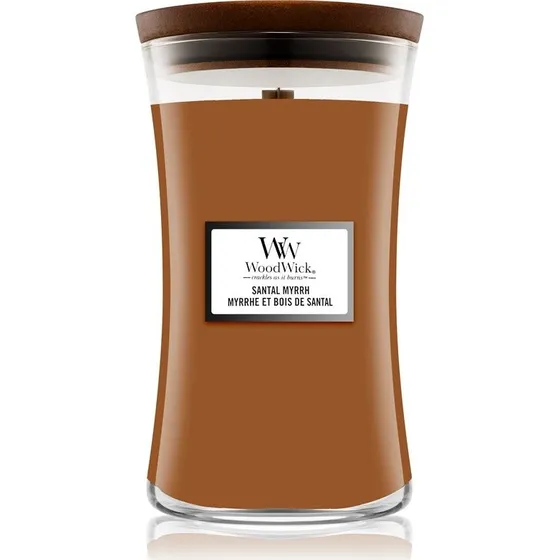Woodwick Mirra Santal duftlys i vase - 609 g