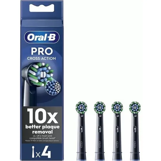 Oral-B CrossAction 4-pak sort (til Vitality Pro)