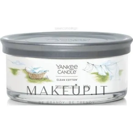 Yankee Candle Clean Cotton Signature duftlys - 340 g