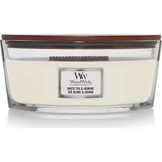 Woodwick White Tea & Jasmine Duftlys - 453 g