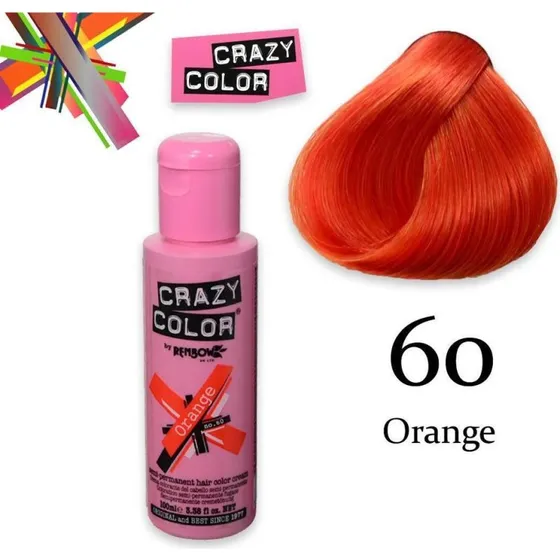 Crazy Color Semi-permanent Orange nr. 60, 100 ml