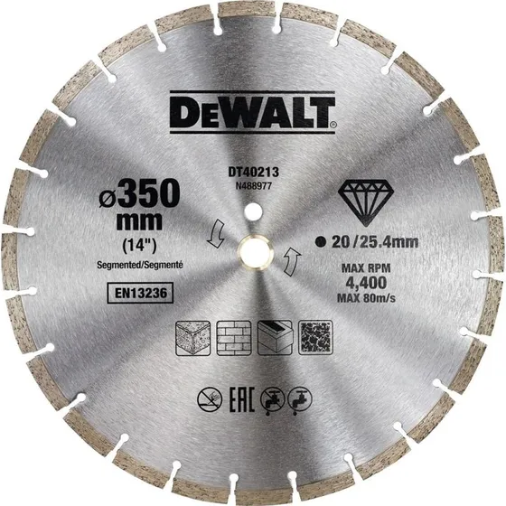DeWALT DT40213-QZ Diamantskive 350 mm segmenteret