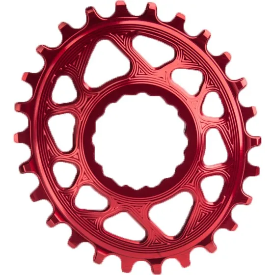 AbsoluteBlack Oval 32T Klinge Raceface Rød 3mm Offset
