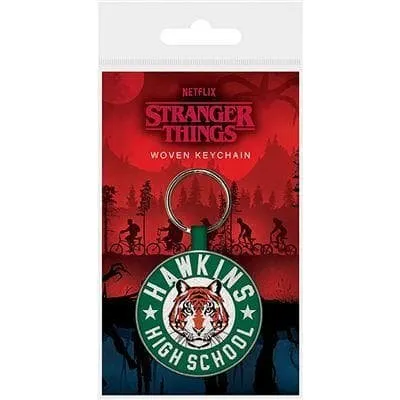 Stranger Things Hawkins High School Vævet Nøglering