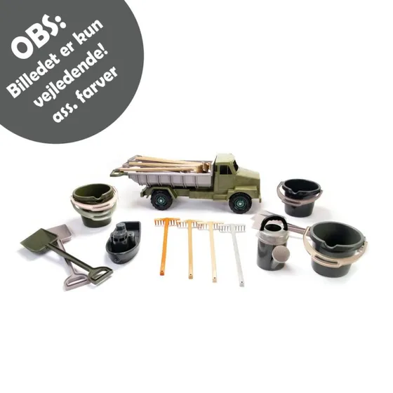 Dantoy GREEN BEAN Børnehavesæt i genbrugsplast m. 70 cm lastbil