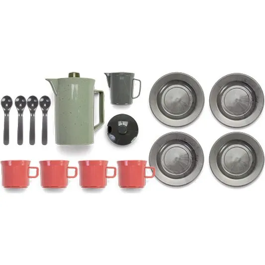 Dantoy Green Bean kaffestel 15 dele – Svanemærket genbrugsplast