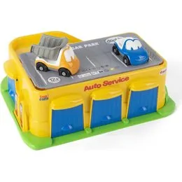 Dantoy Funcars Autoservice Garage med 2 biler