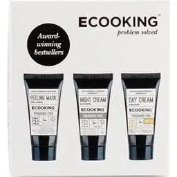 Ecooking Box 3 – Day Cream SPF20, Night Cream & Peel Mask (3x15 ml)