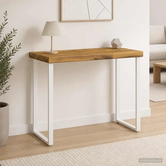 vidaXL Rektangulært Bord i Massivt Akacietræ, 90 x 30 cm
