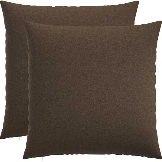vidaXL HEERLEN Pudebetræk 2 stk. - Gråbrun - 55 x 55 cm