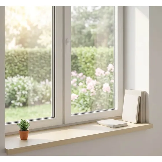vidaXL Vindueskarme 2 stk. Hvid 120 x 40 x 2 cm i Massivt Eg