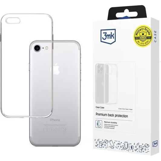 3mk Clear Case til iPhone 7, 8, SE 2020 og SE 2022 - Transparent