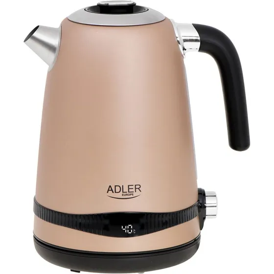 Adler Elkedel 1,7 liter med LCD-display og termostat