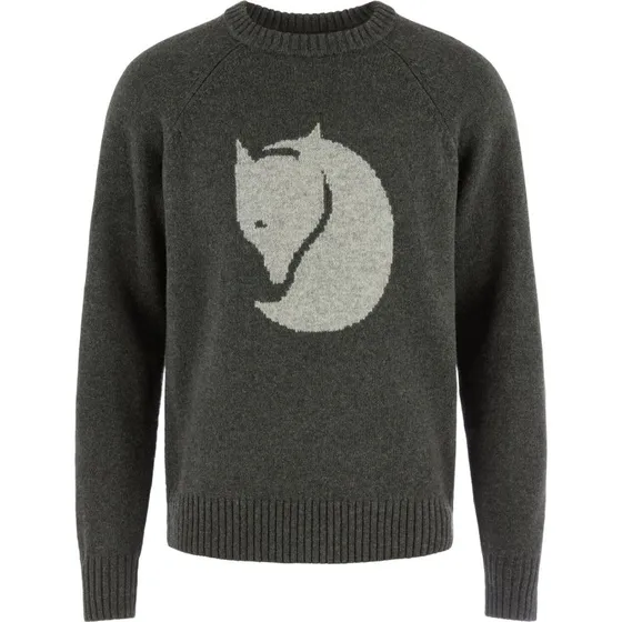 Fjällräven Logo Knit Sweater - Deep Forest, 2XL