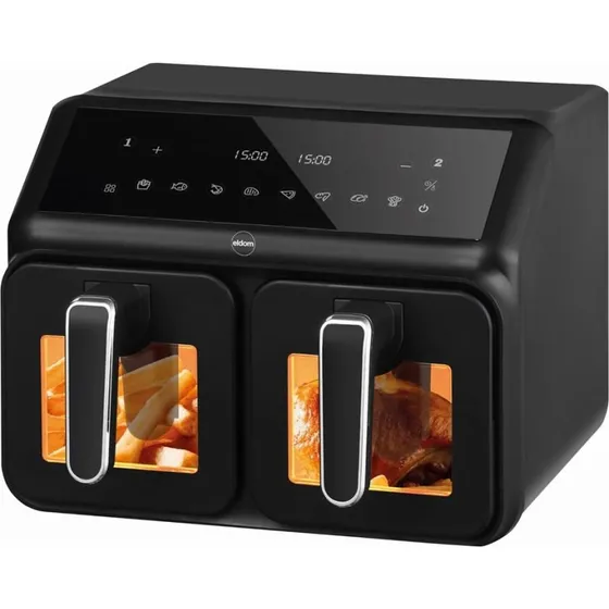 ELDOM FR210 DualCrisp Dobbelt Varmluftfrituregryde - 8 l