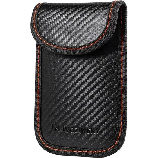 Wozinsky WPB-R14 RFID-blokerende etui til bilnøgler, sort, 14x9 cm