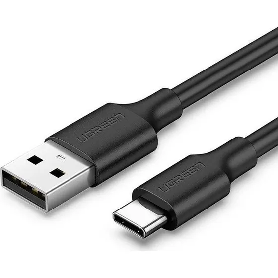 UGREEN US287 USB-A til USB-C Kabel, 0.5m, Sort Nylon