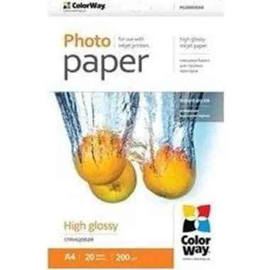 ColorWay Fotopapir A4 High-Glossy 200 g/m² - 20 ark