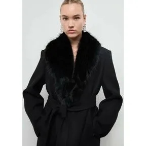 Mango Classic Coat – voksen vinterfrakke, sort