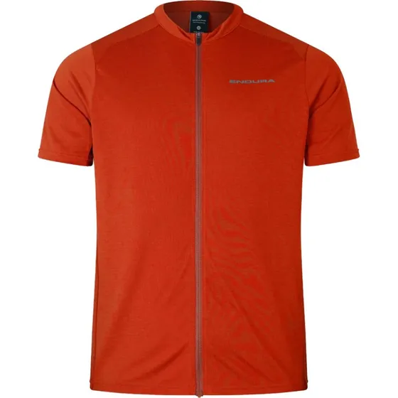 Endura Loop S/S Zipped Jersey - Flame Red