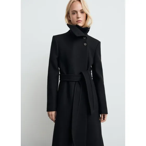 Mango Klassisk frakke SIRENITA - sort