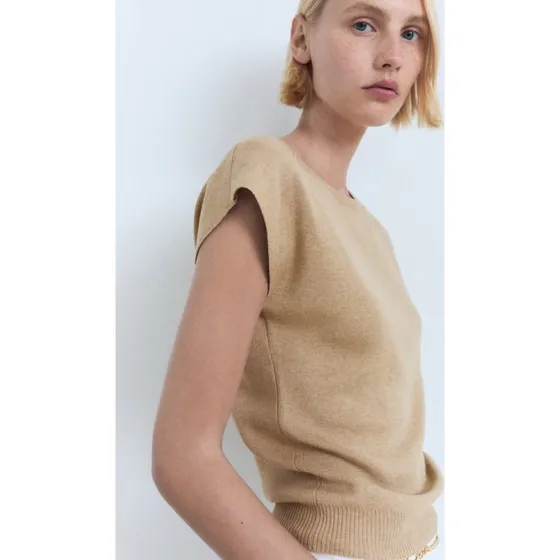 Mango Basic T-shirt, rød