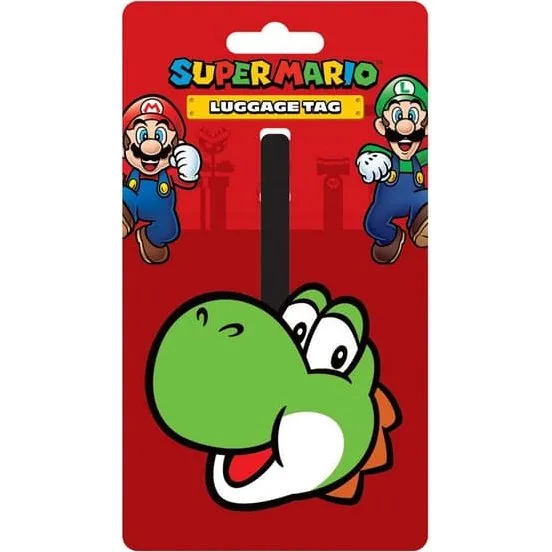 Super Mario Yoshi Luggage Tag - Officielt licenseret