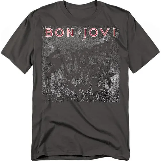 Bon Jovi Slippery Cover T-shirt - 100% Bomuld