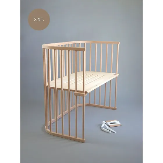 babybay Boxspring XXL Co-sleeper – ubehandlet bøgetræ