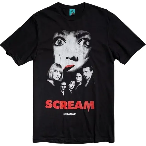 Scream Unisex T-shirt med filmplakat