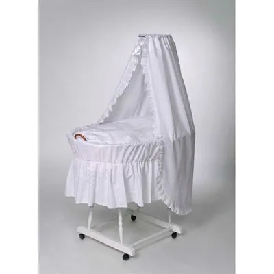 BabyTrold Vuggemontering Broderi Anglaise til vuggekurv