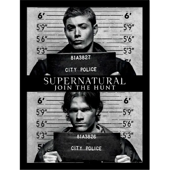 Supernatural City Police Indrammet Poster