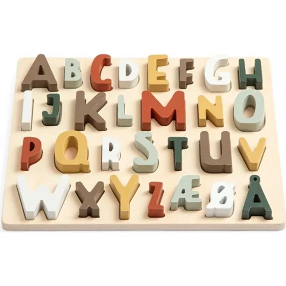 Sebra ABC puslespil Mixed Colours – 29 bogstaver