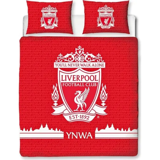 Liverpool FC Tone Duvet Cover Set - Officielt licenseret