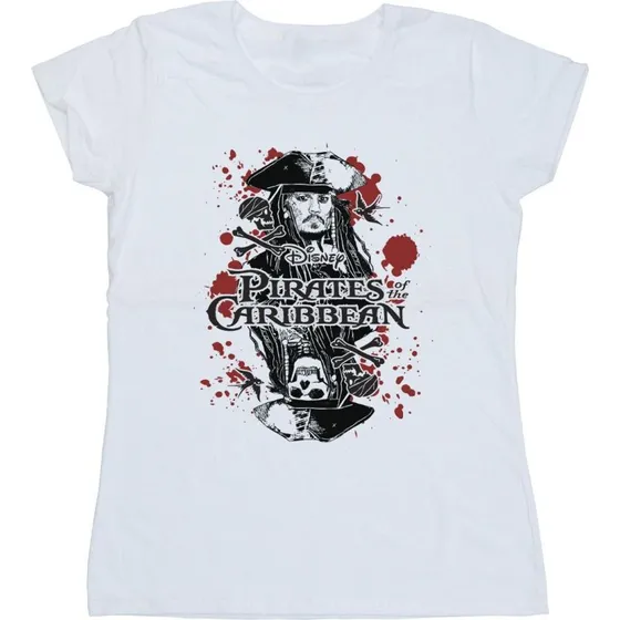 Pirates of the Caribbean Jack Sparrow T-shirt til damer