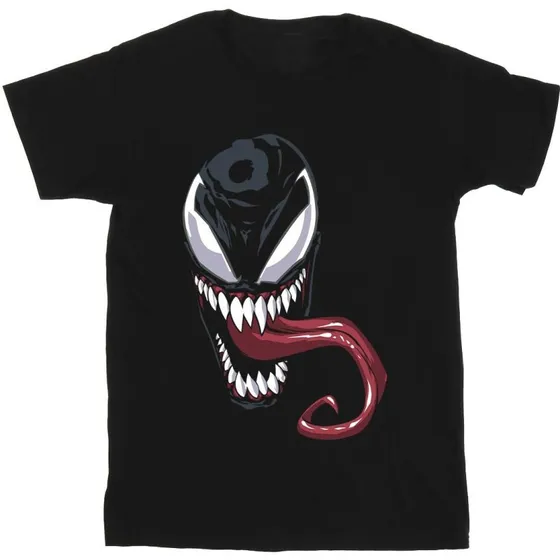 Marvel Boys Venom Face T-Shirt - 100% Bomuld