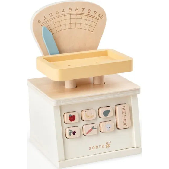 Sebra træbutiksvægt 100% FSC