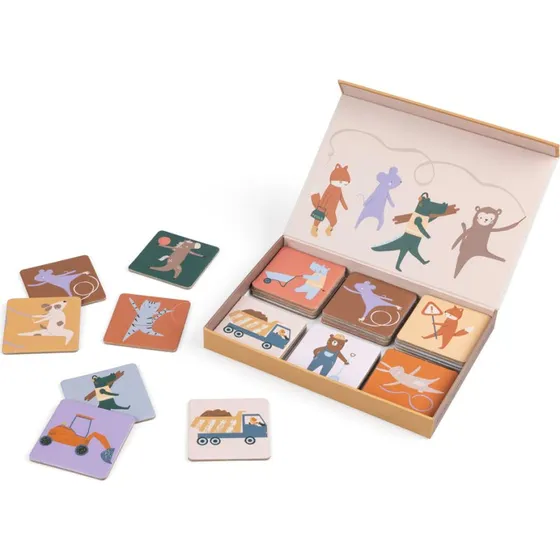 Sebra Vendespil Toes/Builders – 30 træbrikker