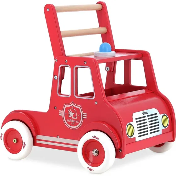 Vilac Gåvogn Brandbil i træ (12–24 mdr)