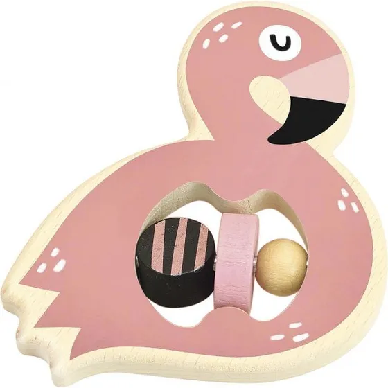 Vilac Michelle Carlslund Flamingo-rangle i træ