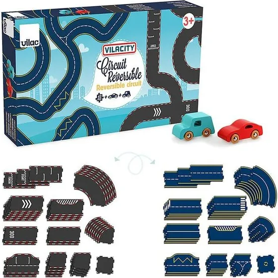 Vilacity vendbar bilbane 42 dele, sort