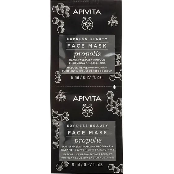 Apivita Maske til fedtet ung hud med propolis 2x8ml