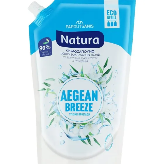 PAPOUTSANIS Ægæiske Natur Breeze Flydende Sæbe Refill 750 ml