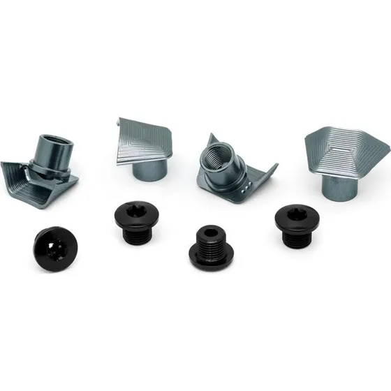 Absolute Black covers og klingebolte til Shimano Dura Ace 9100, sølv