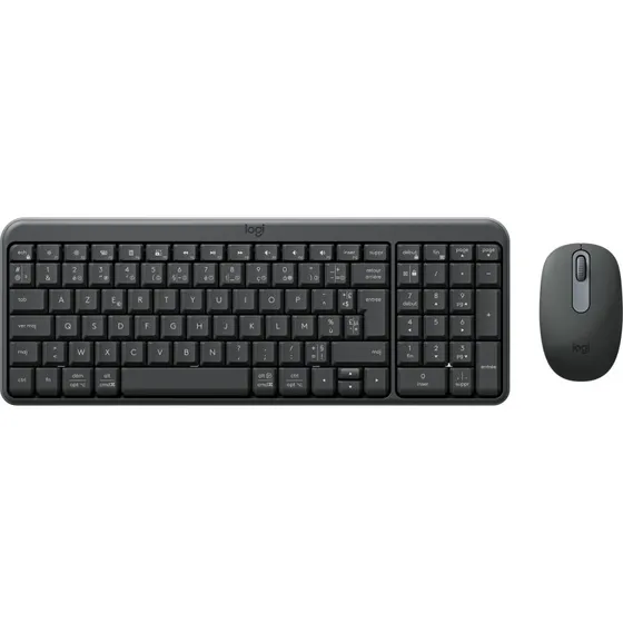Logitech MK250 Trådløst Tastatur og Mus Sæt - AZERTY Fransk - Grafit