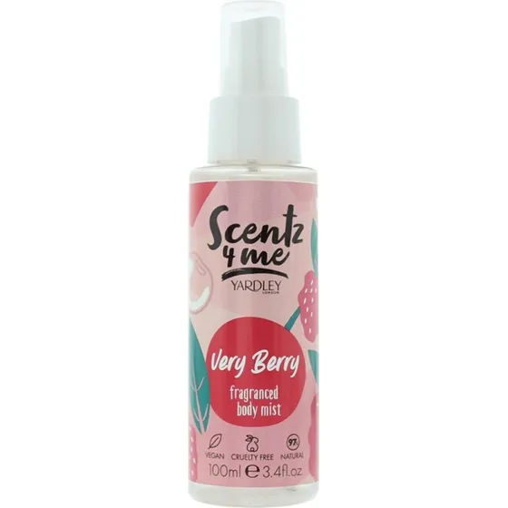 Yardley Scentz 4 Me Very Berry bodyspray til kvinder, 100 ml