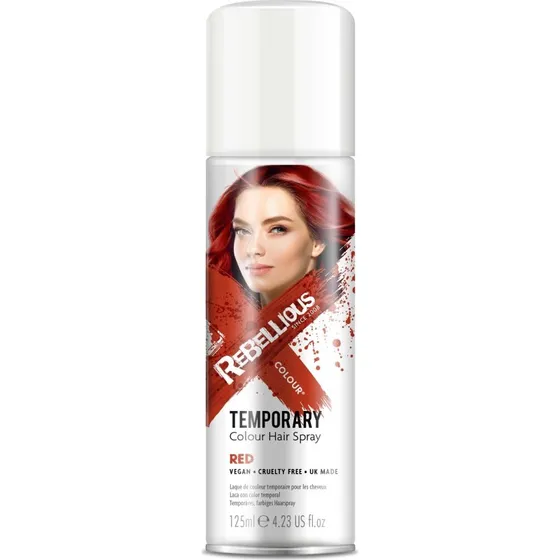 Rebellious Colour Hair Spray Red 125 ml