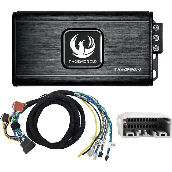 Phoenix Gold 4x125W Plug-N-Play Forstærker til Chrysler/Jeep/Dodge