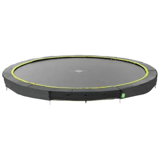 EXIT Silhouette nedgravet trampolin Ø427 cm – sort